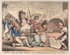 High Fun for John Bull, or the Republicans Put to their Last Shift by Thomas Rowlandson
