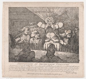 Imitations at Drury-Lane Theatre Picturesque Beauties of Boswell, Part the Second by Thomas Rowlandson