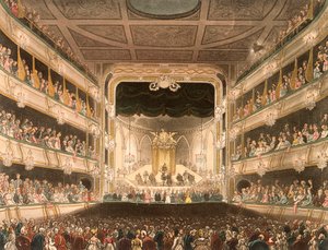 Interior of the Covent Garden Theatre, London by Thomas Rowlandson