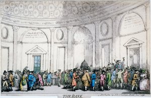 Interior View of the Bank of England, City of London by Thomas Rowlandson