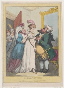 Introduction, or Moses with a Good Bargain by Thomas Rowlandson