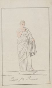 Roman Girl by Thomas Rowlandson