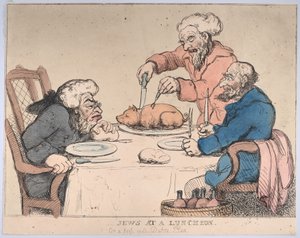 Jews at a Luncheon by Thomas Rowlandson