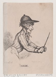 Jockey, April 1808 by Thomas Rowlandson
