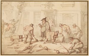 Labourers Laying a Pavement