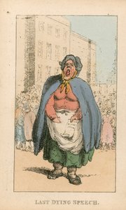 Last Dying Speech by Thomas Rowlandson