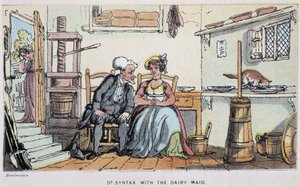 The doctor with a servant - in Doctor Syntax