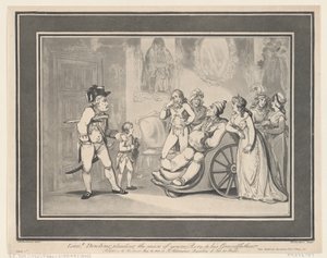 Lieutenant Bowling Pleading the Cause of Young Rory to his Grandfather by Thomas Rowlandson