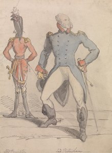 Lord Harrington and Lord Petersham by Thomas Rowlandson