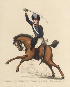 Loyal Islington Volunteer Cavalry by Thomas Rowlandson