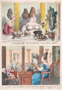 Madame Very Restauranteur, Palais Royal Paris and La Belle Liminaudiere at the Cafe De Mille