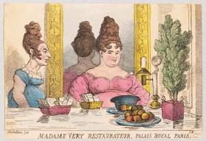 Madame Very, Restaurateur, Palais Royal, Paris by Thomas Rowlandson