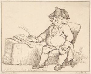 Man at Table by Thomas Rowlandson