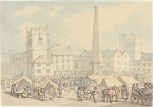 Market Day at Richmond in Yorkshire by Thomas Rowlandson