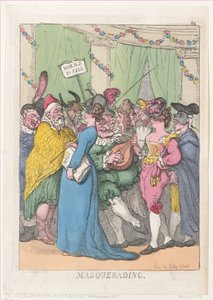 Masquerading, reprinted by Thomas Rowlandson