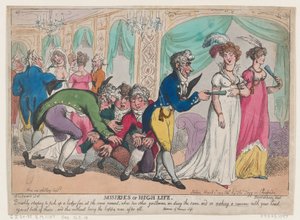 Miseries of High Life, March 1, 1808 by Thomas Rowlandson