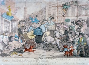 Miseries of London by Thomas Rowlandson
