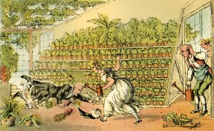 Misfortune at Tulip Hall by Thomas Rowlandson