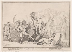 Naval Triumph, or Favors Conferred by Thomas Rowlandson