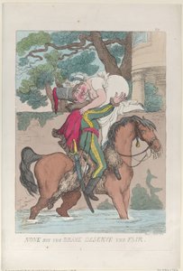 None But the Brave Deserve the Fair, 1813 by Thomas Rowlandson