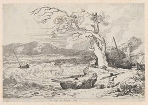 On Coast of Sussex by Thomas Rowlandson