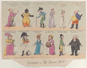 Opinions on The Divorce Bill!! by Thomas Rowlandson