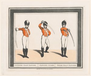 Outside Half Hanger, Hanging Guard, Inside Half Hanger by Thomas Rowlandson