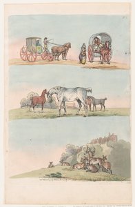 Plate 3, Outlines of Figures, Landscapes and Cattle for the Use of Learners, March 8, 1790