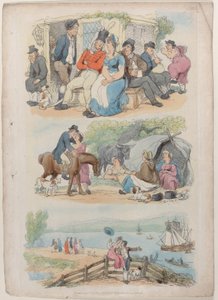 Plate 4: Recruiting, from World in Miniature, 1816