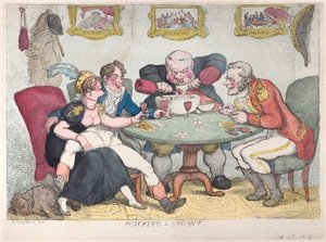 Plucking a Spoony by Thomas Rowlandson