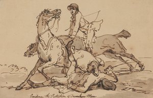Providence—The Protection of Drunken Men by Thomas Rowlandson