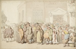 Providence Chapel by Thomas Rowlandson