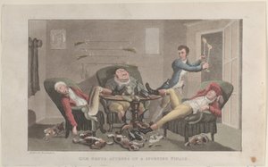 Quae Genus Attends on a Sporting Finale, from The History of Johnny Quae Genu by Thomas Rowlandson
