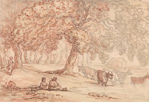 Richmond Park by Thomas Rowlandson
