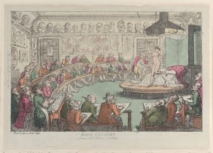 Royal Academy, Somerset House, London by Thomas Rowlandson
