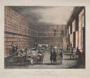 Royal Institution, Albemarle Street, 1809 by Thomas Rowlandson