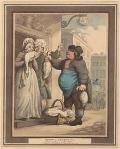 Set of eight (2): Cries of London by Thomas Rowlandson