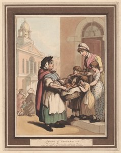 Set of eight (6): Cries of London by Thomas Rowlandson
