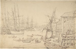 Shipyard, Greenwich by Thomas Rowlandson