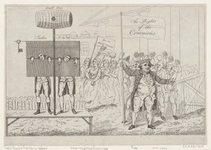 Sir Cecil Wray in the Pillory by Thomas Rowlandson