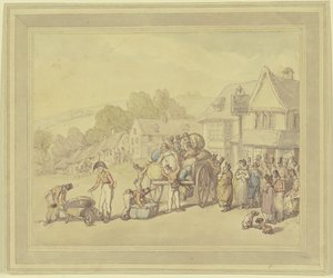 Soldiers at an Inn by Thomas Rowlandson