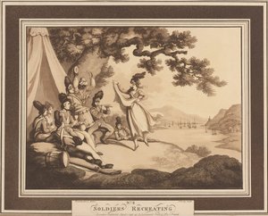Soldiers Recreating, c.1798