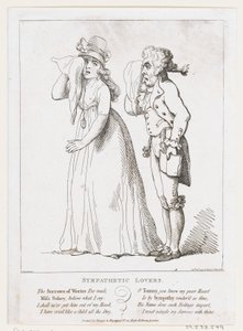 Sympathetic Lovers by Thomas Rowlandson