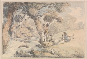 The Angling Party by Thomas Rowlandson
