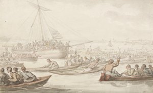 The Annual Sculling Race for Doggett