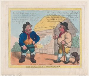 The Blessings of Partnership by Thomas Rowlandson