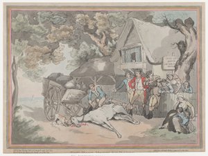 The Cart Horse from The Life of a Racehorse, or The High-Mettled Racer by Thomas Rowlandson