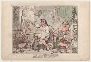 The Chamber of Genius by Thomas Rowlandson