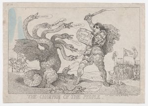 The Champion of the People, March 11, 1784 by Thomas Rowlandson
