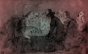 The Chess Players by Thomas Rowlandson